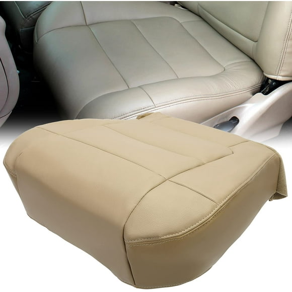 2001 Ford F150 Lariat SuperCab Quad-Passenger Side Bottom Leather Seat Cover TAN